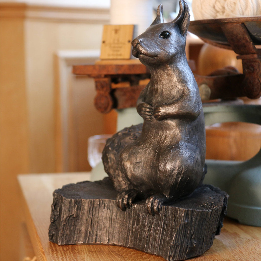 Rueben the Exmoor Red Squirrel Sculpture