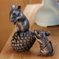 Thomas & Ash the Exmoor Mice Sculpture